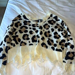 Cheeta Print Sweater